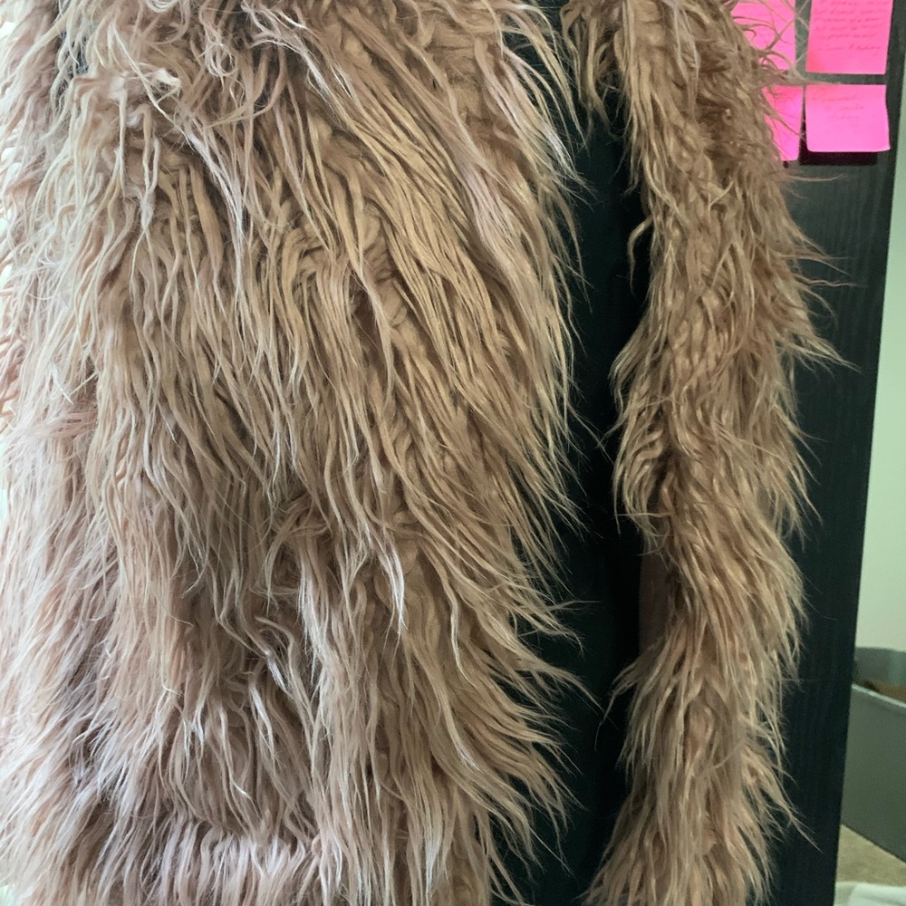 Pink Fuzzy Vest - Picture 2 of 2